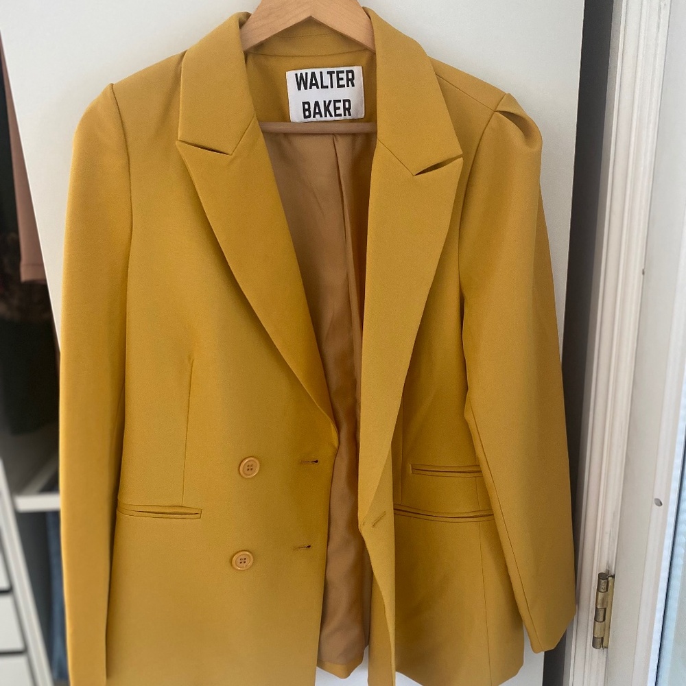 Mustard Yellow Walter Baker Blazer